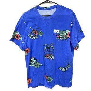 Nike Men’s Size XL Ball Royal Blue Aloha Allover Print T-Shirt DQ1907-480